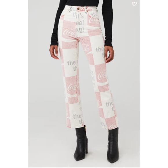 Rollas Jeans Womens 28 Original Straight Coca Cola High Rise Retro Streetwear - Picture 2 of 16